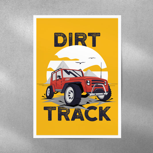 Dirt Track Wall Poster